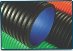 Double wall corrugated pipes